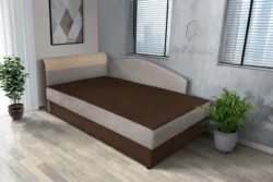 Simple Bed Grey izgalmas 200x100 cm egyszemélyes ágy