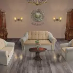 Alíz 3-2-1 ülőgarnitúra ezüst serlegszürke és világos fahéj