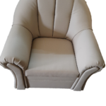 Alíz 1-es fotel beige bőr