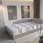 Simple Bed szamárszürke és elefántos 200x100 cm egyszemélyes ágy