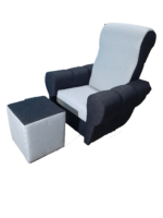 Hell Dream Light Grey TV Fotel ajándék lábtartó puffal - Image 2