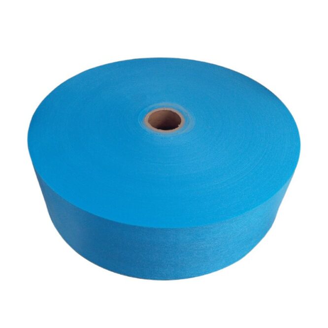 PP nem szőtt textília kék 25g/m2-es 175 mm széles 2000m-es tekercs 1
