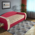 Gabcsó ágyazható kanapé pink színben