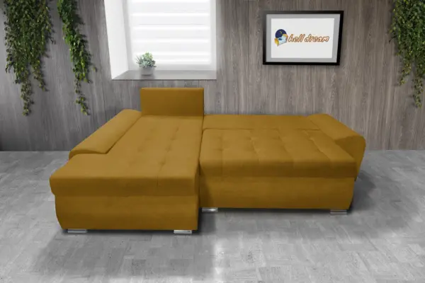 Wixy gold l alakú sarokkanapé őszarany