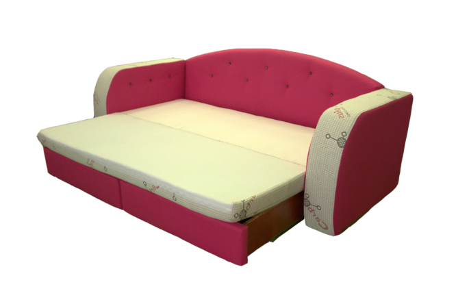 Hell Dream Gabcsó pink ágyazható kanapé Swarovski kövekkel 3