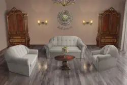 Alíz 3-2-1 ülőgarnitúra szamárszürke és ezüst serlegszürke