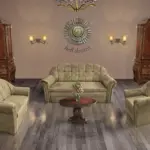 Alíz 3-2-1 ülőgarnitúra sötét sivatagsárga színű