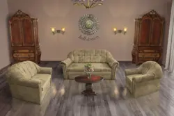 Alíz 3-2-1 ülőgarnitúra sötét sivatagsárga színű