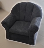 Alíz 3-2-1 ülőgarnitúra izgalmas fekete ajándék tárolós puffal - Image 4