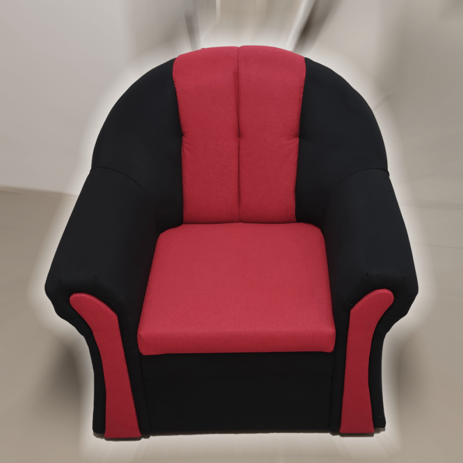 Alíz 1-es fotel black & red 1