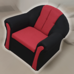 Alíz 3-2-1 ülőgarnitúra bámulatos black & red ajándék tárolós puffal - Image 7