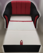 Alíz 3-2-1 ülőgarnitúra bámulatos black & red ajándék tárolós puffal - Image 4