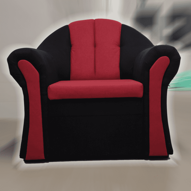 Alíz 1-es fotel black & red 2