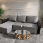 Linda sarokkanapé remek világos szürke zsákszövettel