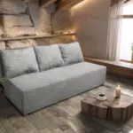 Luca kanapé világos szürke zsákszövet