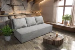 Luca kanapé világos szürke zsákszövet