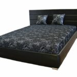 Héra franciaágy led világítással és párnával