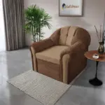 Alíz 1-es fotel cappuccino és csoki barna