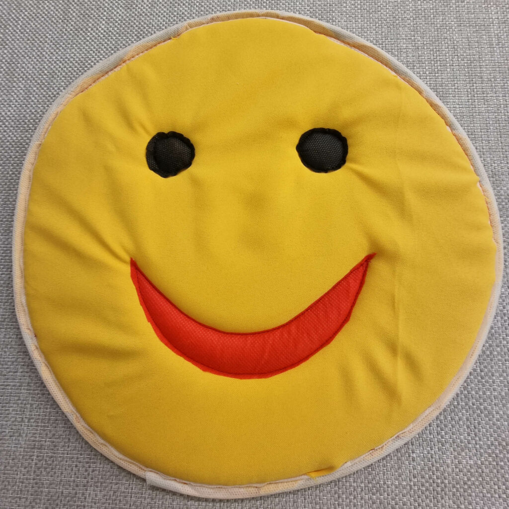 Smiley sárga ülőpárna