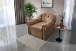 Alíz 1-es fotel világos datolyabarna színű
