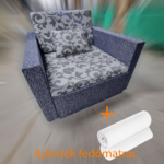 verna fotelágy fekete 4 hátteres