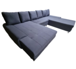 wixy sötét szürke ágyazható sarokkanapé