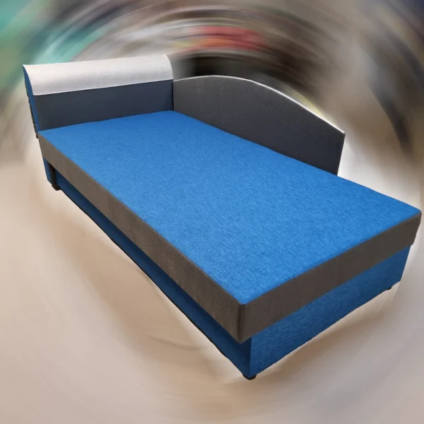 Gabcsó egyszemélyes ágy - kék - szürke Gabcsó egyszemélyes ágy - kék - szürke