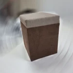 200x100 cm egyszemélyes ágy, elragadó cappuccino színben, ajándék puffal