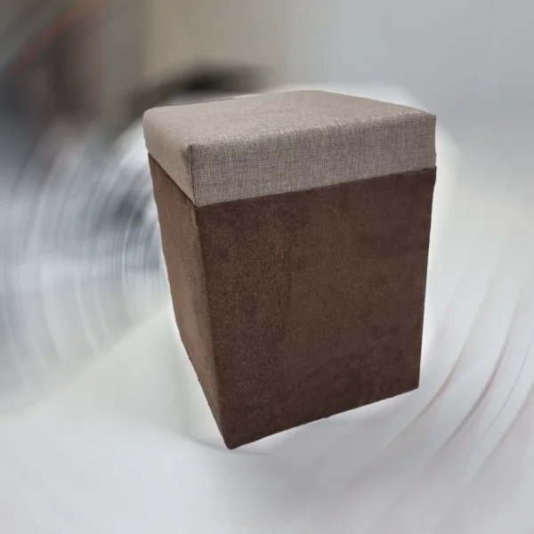 200x100 cm egyszemélyes ágy, elragadó cappuccino színben, ajándék puffal