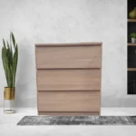 ERIKA komód 3 fiókos izgalmas sonoma és lancelot tölgy színekben
