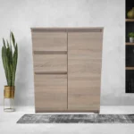 ERIKA sonoma tölgy komód 2 fiókos 2 ajtós izgalmas sonoma és lancelot tölgy színekben