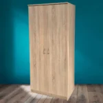 Sonoma tölgy 2 ajtós gardrób - válaszfallal és befogadó polcokkal