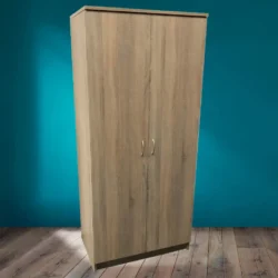 Sonoma tölgy 2 ajtós polcos gardrób - befogadó polcokkal