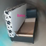 virágos saroktámlás heverő több méretben balos