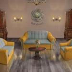 Alíz 3-2-1 ülőgarnitúra selyemfényű arany és óezüst színekben