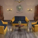 Alíz 3-2-1 ülőgarnitúra selyemfényű arany és ónix színekben