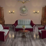 Alíz 3+2+1 ülőgarnitúra fekete meggy és óezüst színekben