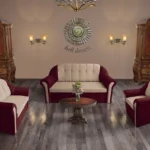 Alíz 3+2+1 ülőgarnitúra fekete meggy és világos fahéj színekben