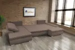 Wixy U Form pasztell taupe ágyazható ülőgarnitúra csábító 2 méretben - Image 3
