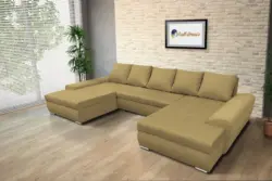 Wixy U Form száraz olíva ágyazható ülőgarnitúra