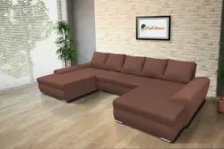 Wixy U Form toszkán vörös ágyazható ülőgarnitúra