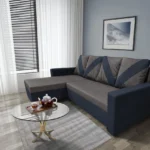 WOW sarokkanapé ónix - kvarcszürke szövet