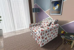 Brumi kinyitható gyerek fotelágy Teddy macis mintával