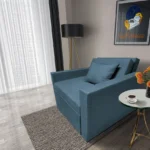 Mama ágyneműtartós fotelágy szürkés kadét színben