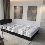 Fáni hagyományos heverő fekete színű szövet és elefántos minta mágikus