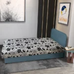 Virág hagyományos heverő ódon szürkés kadét szövet és Aroba virágos minta