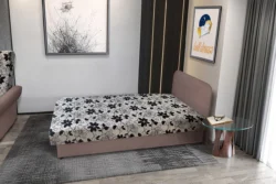 Virág hagyományos heverő pasztell taupe szövet és Aroba virágos minta