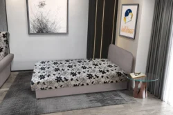 Virág hagyományos heverő szamárszürke színű szövet és Aroba virágos minta