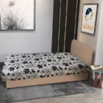 Virág hagyományos heverő világos fahéj szövet és Aroba virágos minta