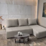 Lívia sarokkanapé elragadó ezüst serlegszürke szövettel